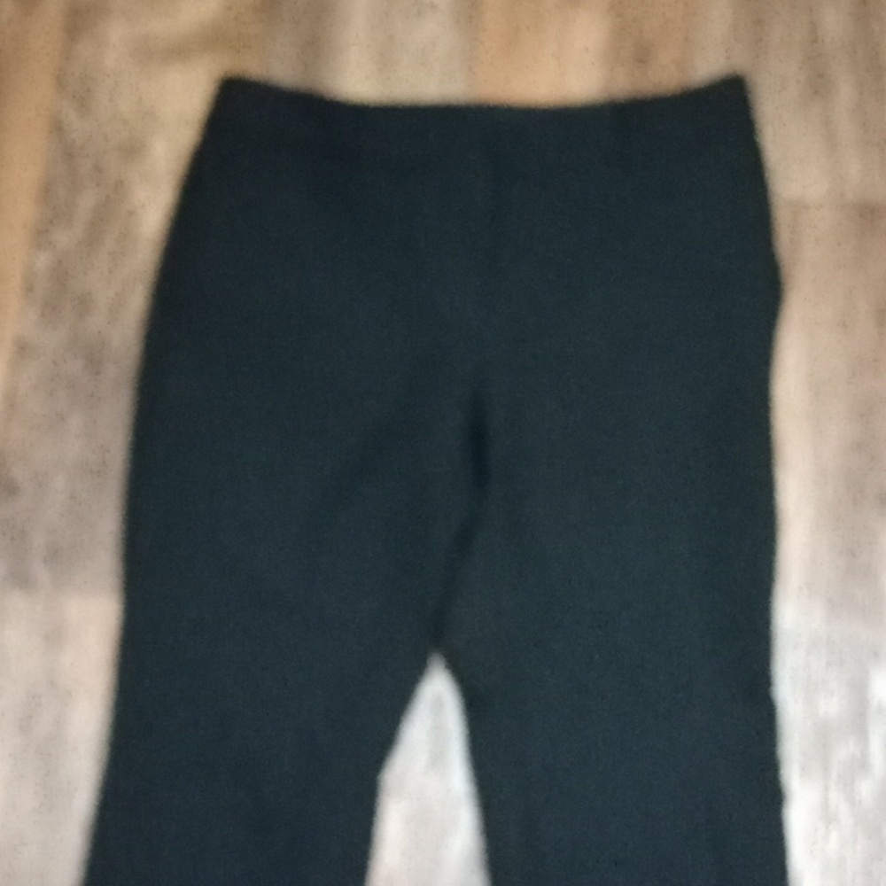 Ann Taylor Black one button Flat Front dress pants
